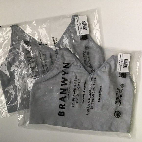 Branwyn Other - Lot 2 Branwyn Essential Busty Bras Large Luna Gray Wool Blend Convertible Straps